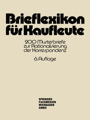 cover image of Brieflexikon für Kaufleute